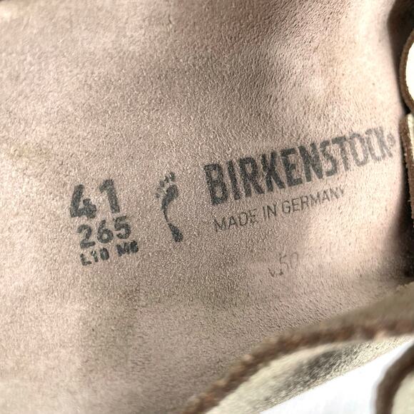 Birkenstock Arizona Sandal Washed Metallic Cream Gold Crackle Neutral Size EU 41 - Picture 7 of 11
